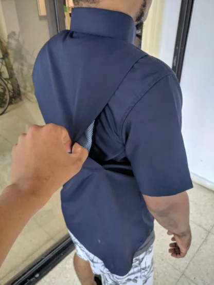 camisa columbia azul -Uniformes DO | Santo Domingo | RD